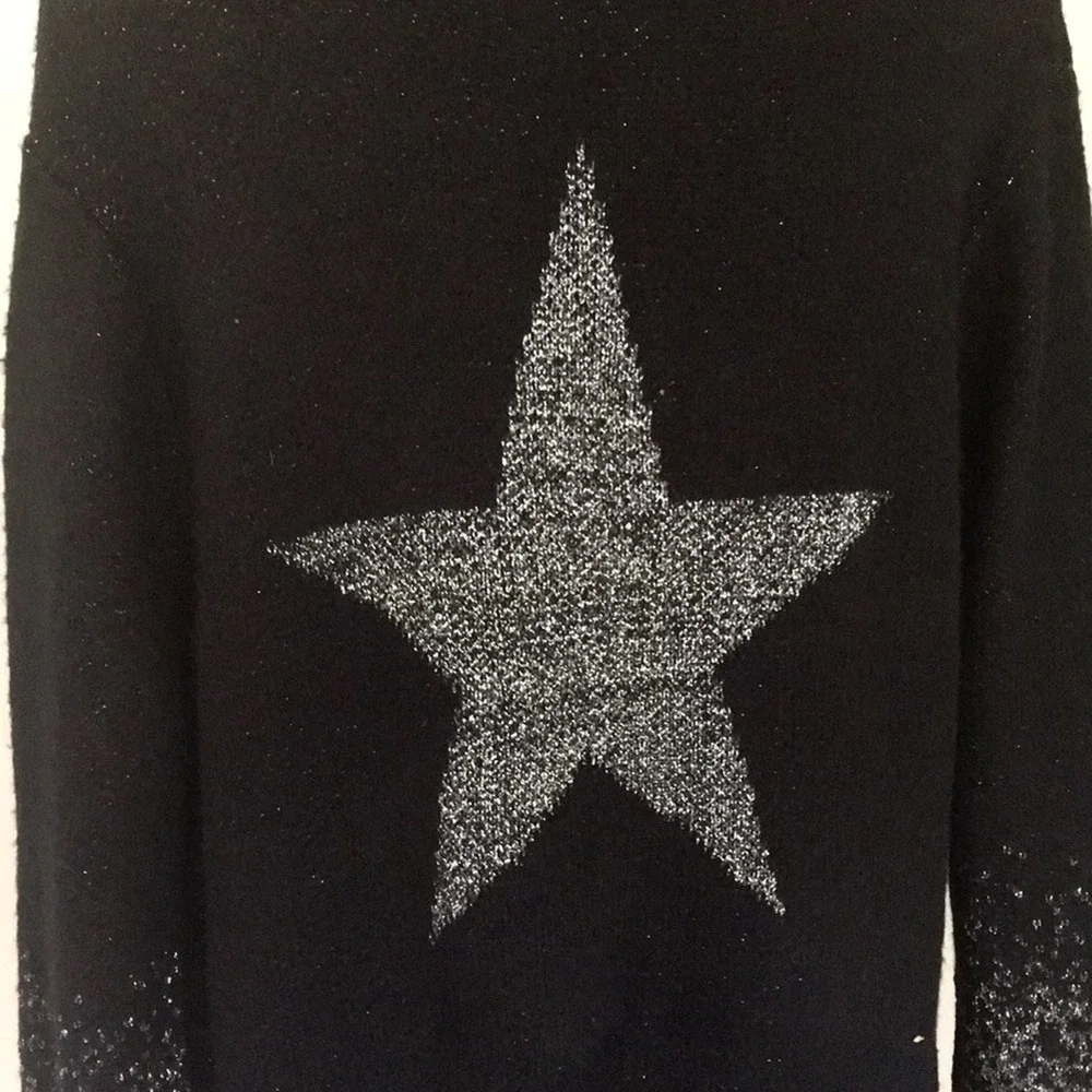 Davi&Dani long cardigan black & silver threads - Picture 5 of 11